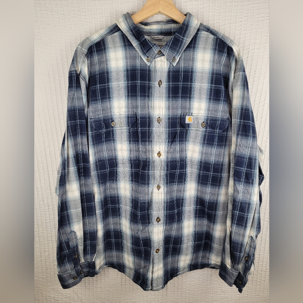 Carhartt Relaxed Fit Button Down Flannel‎ Men's 3XL